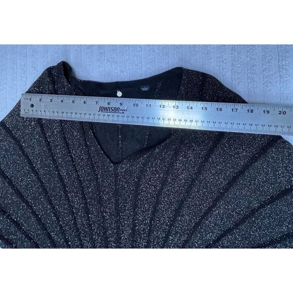 Anthropologie Knitted & Knotted Gallivant Metallic Pleated Sweater Dress Small - Picture 6 of 11